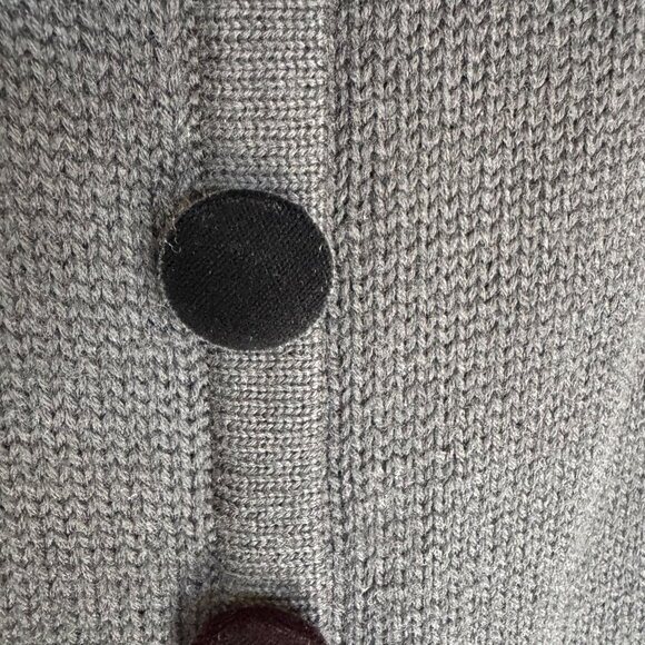 90s Vintage Classiques Entier Burgundy Velvet Wool Off Shoulder Sweater Tunic - Picture 3 of 11